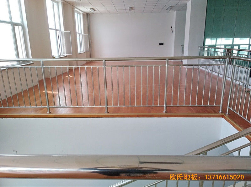 甘肅酒泉運(yùn)動場所運(yùn)動木地板安裝案例3